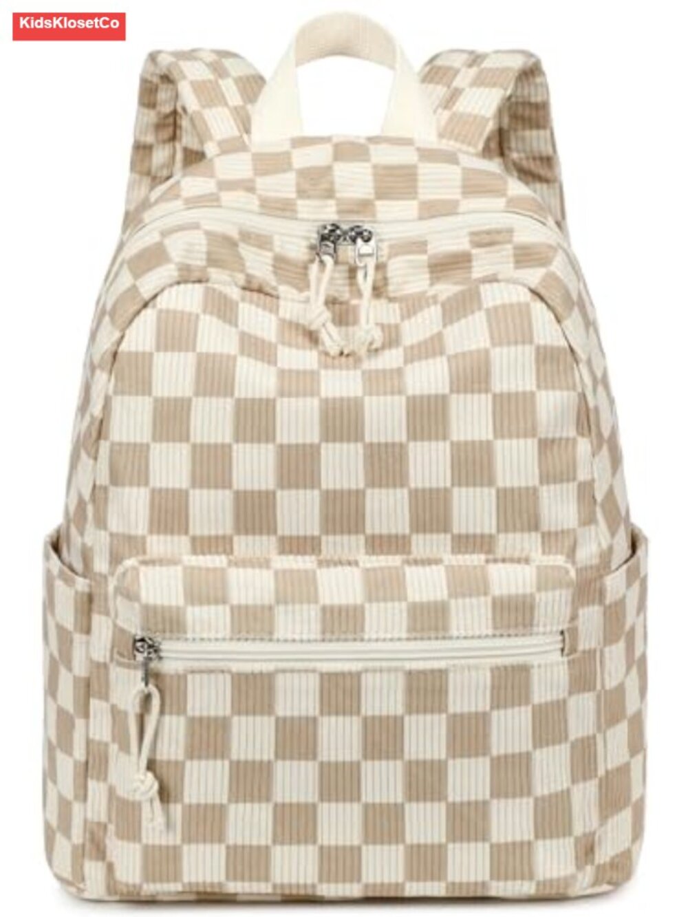 Corduroy Mini Backpack Purse 13" Small Teen School Bookbag